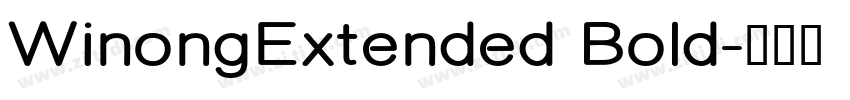 WinongExtended Bold字体转换 WinongExtended Bold字体转换